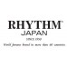 Rhythm (Japan) - 8 "Inch Height High Grade Aritayaki Porcelian Clock Table Clock - 21x21.9x10Cm (Silent Movement, Silent Silky Blue Wooden Case)